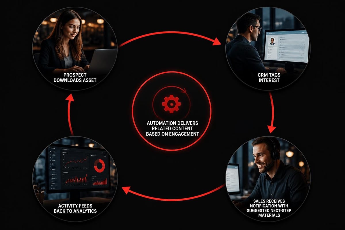 Marketing collateral workflow integration