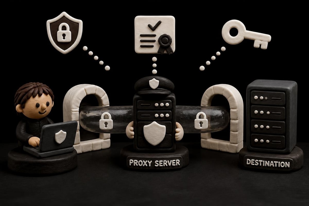 Proxy encryption layers