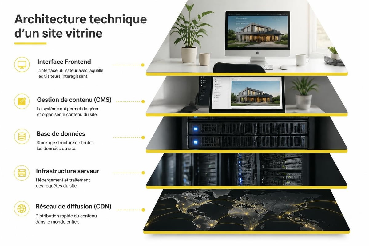 Architecture technique site vitrine