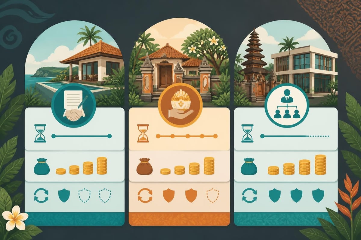 Legal property ownership structures in Bali