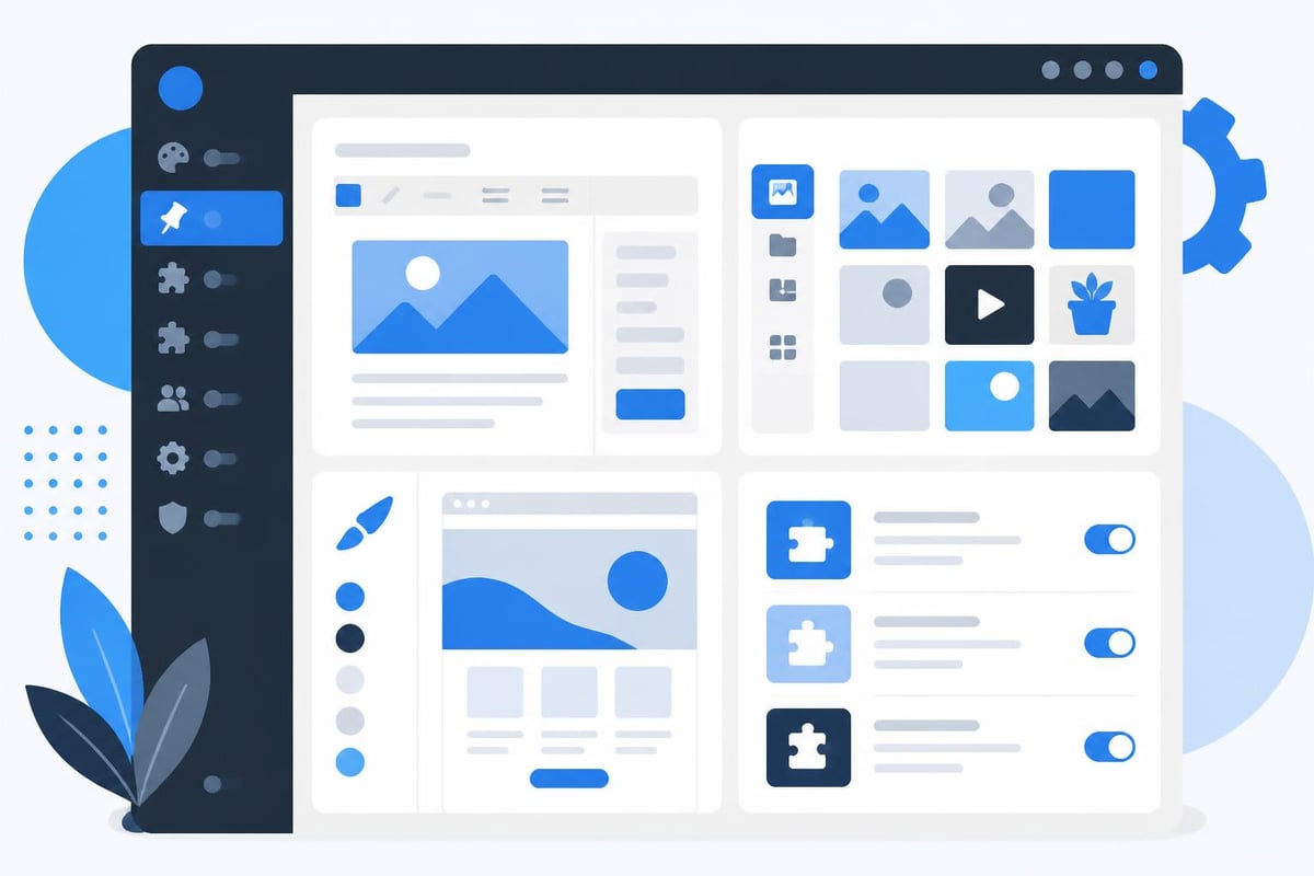 WordPress dashboard overview