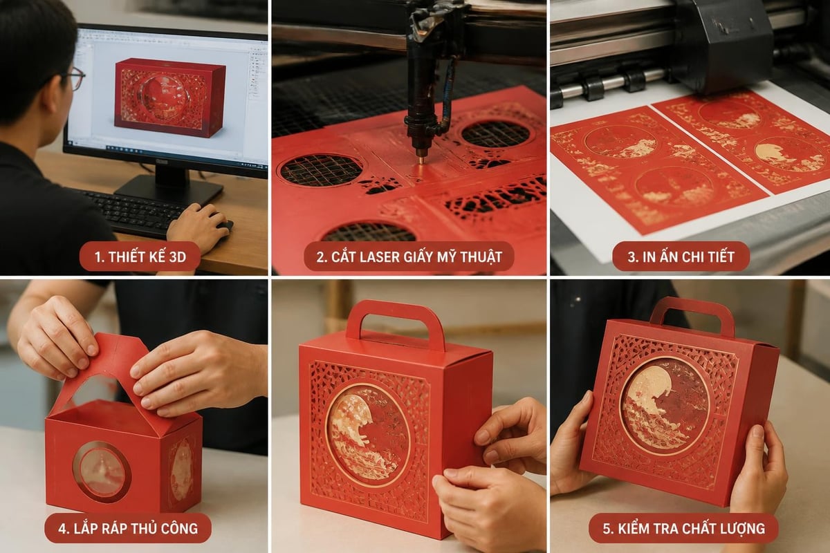 Quy trình sản xuất hộp 3D