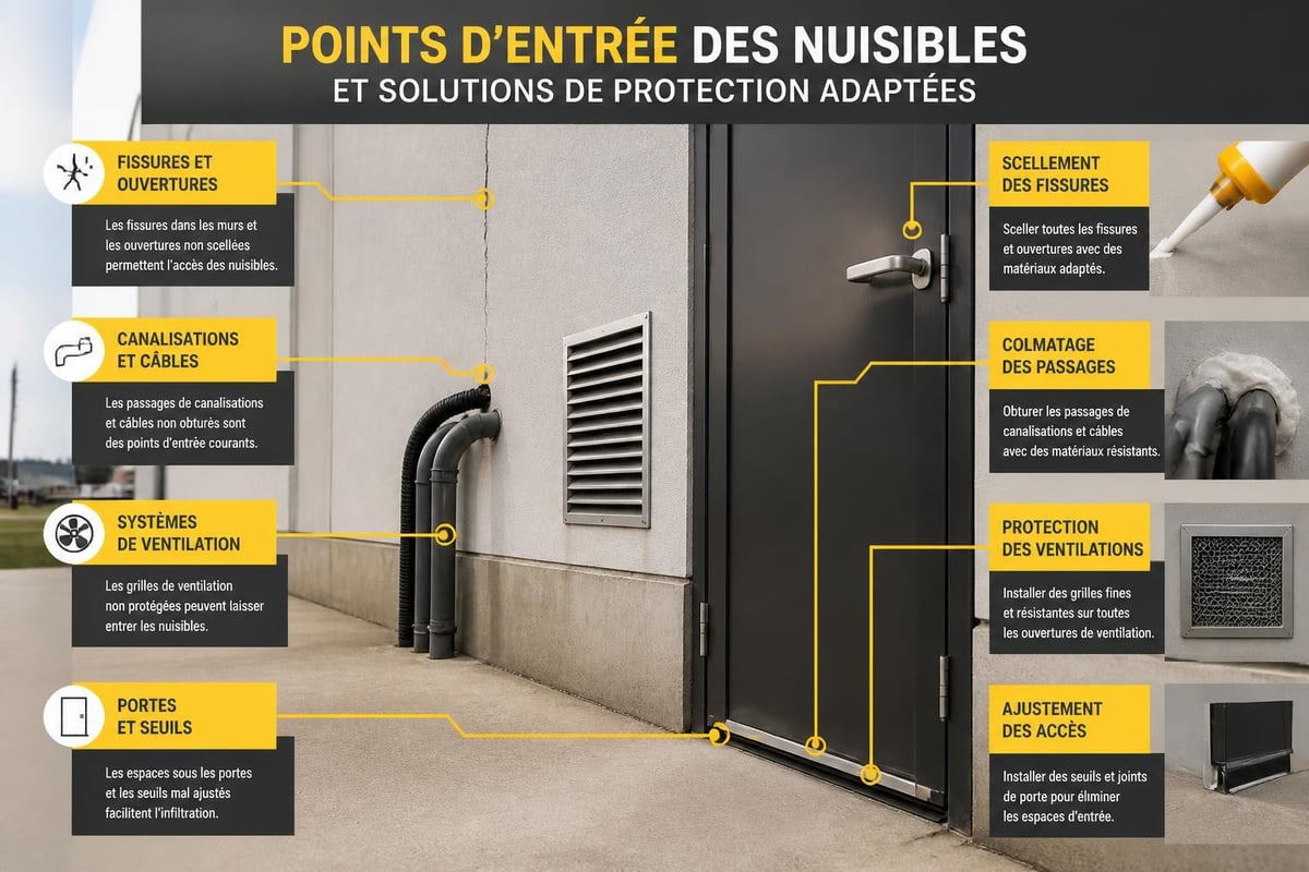 Mesures préventives contre les nuisibles