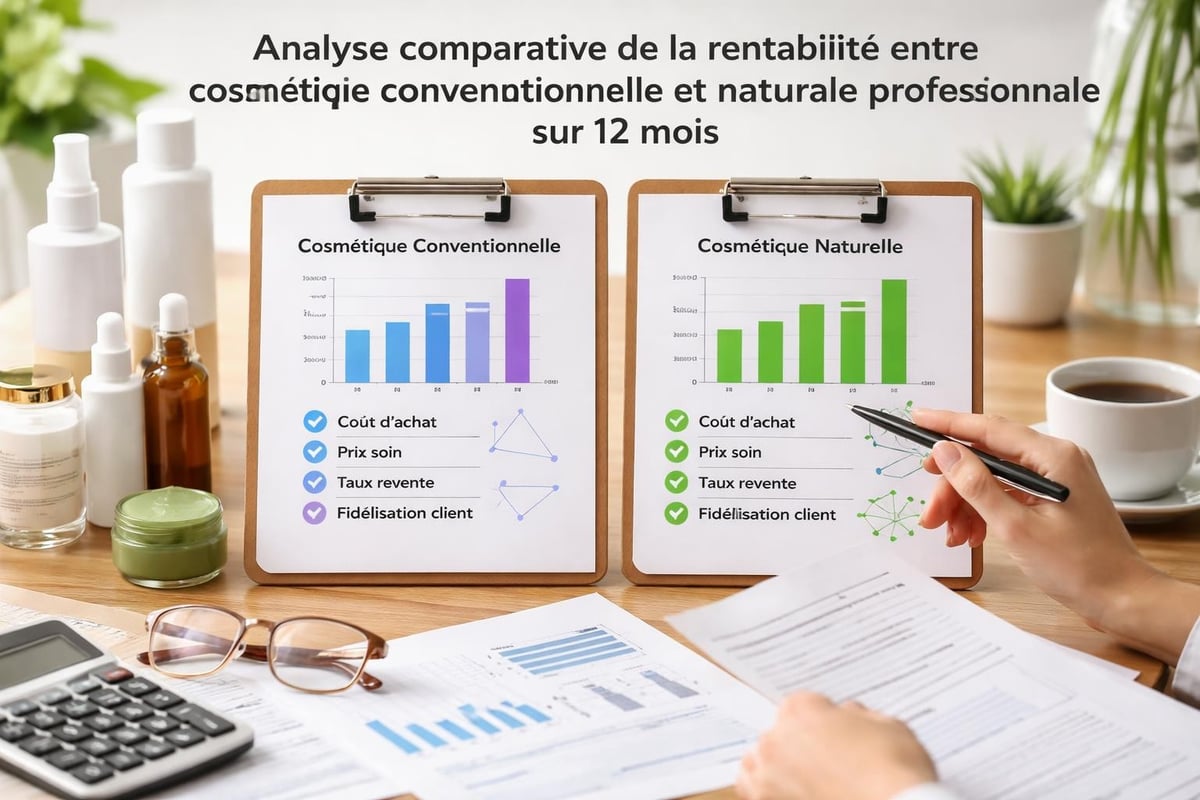 Comparatif rentabilité cosmétique