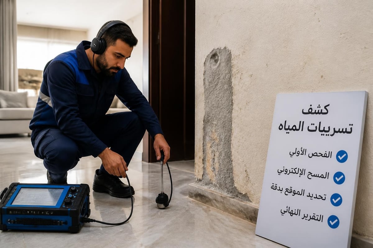 خطوات الكشف عن التسريب