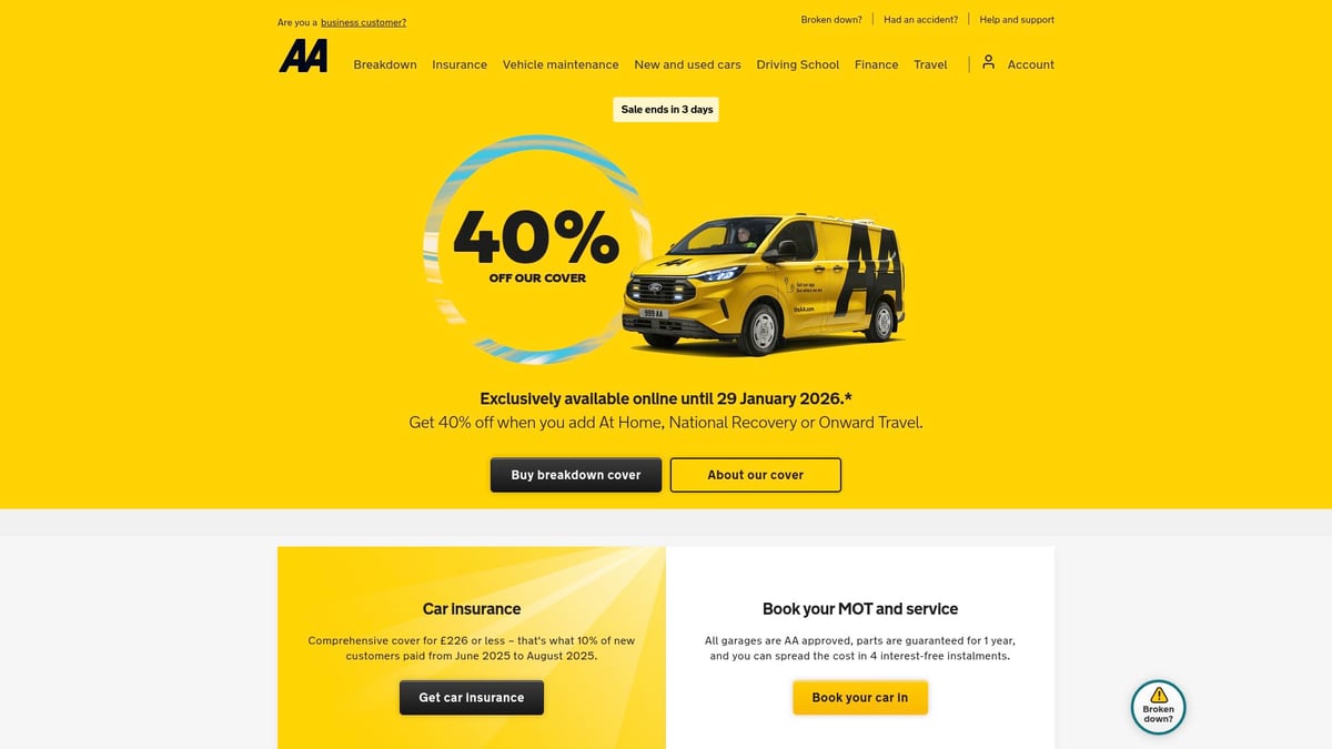 Top 7 Best Car Breakdown Service Options for 2026 - AA