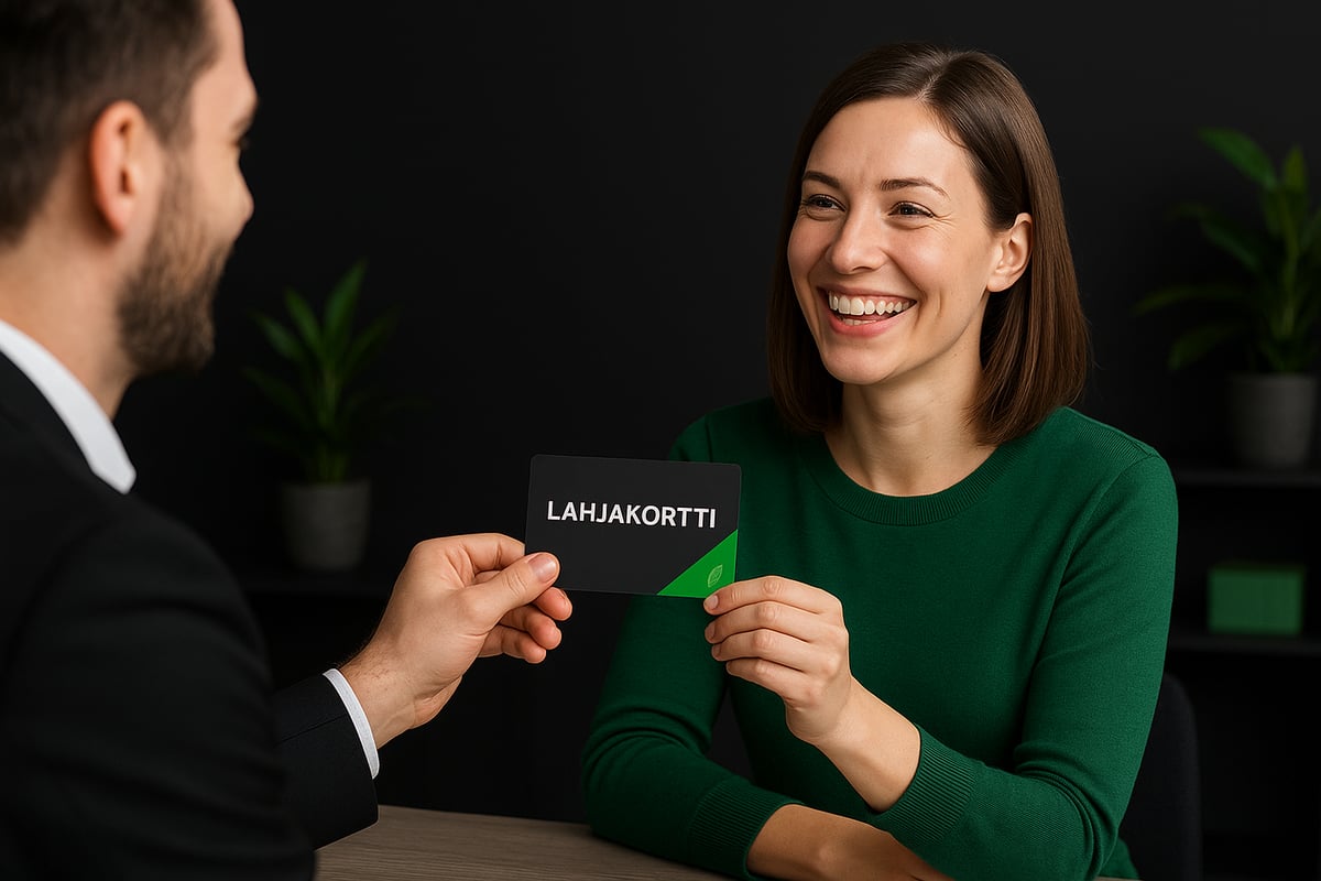 Mikä on liikelahja lahjakortti ja miksi yritykset valitsevat sen?