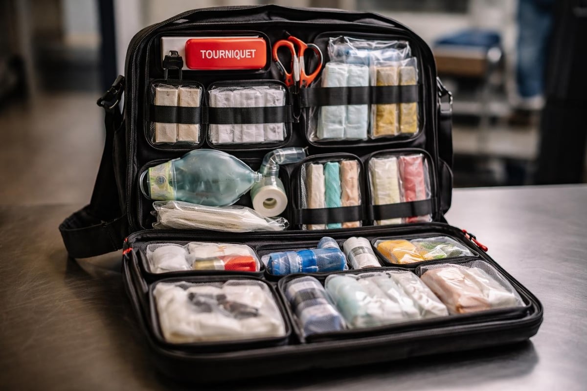 First aid supply access hierarchy