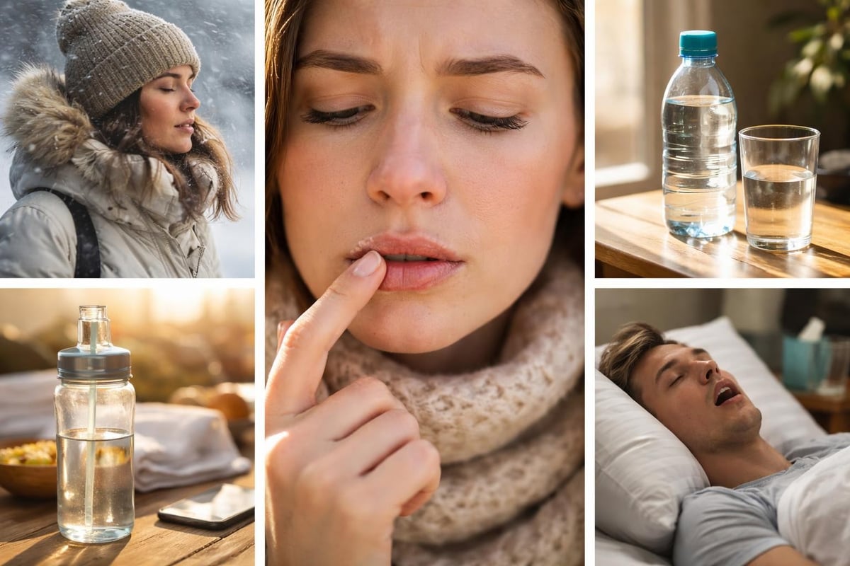 Common causes of dry lips