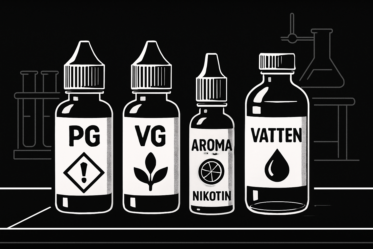 E-vätskans innehåll: Ingredienser, kvalitet och säkerhet