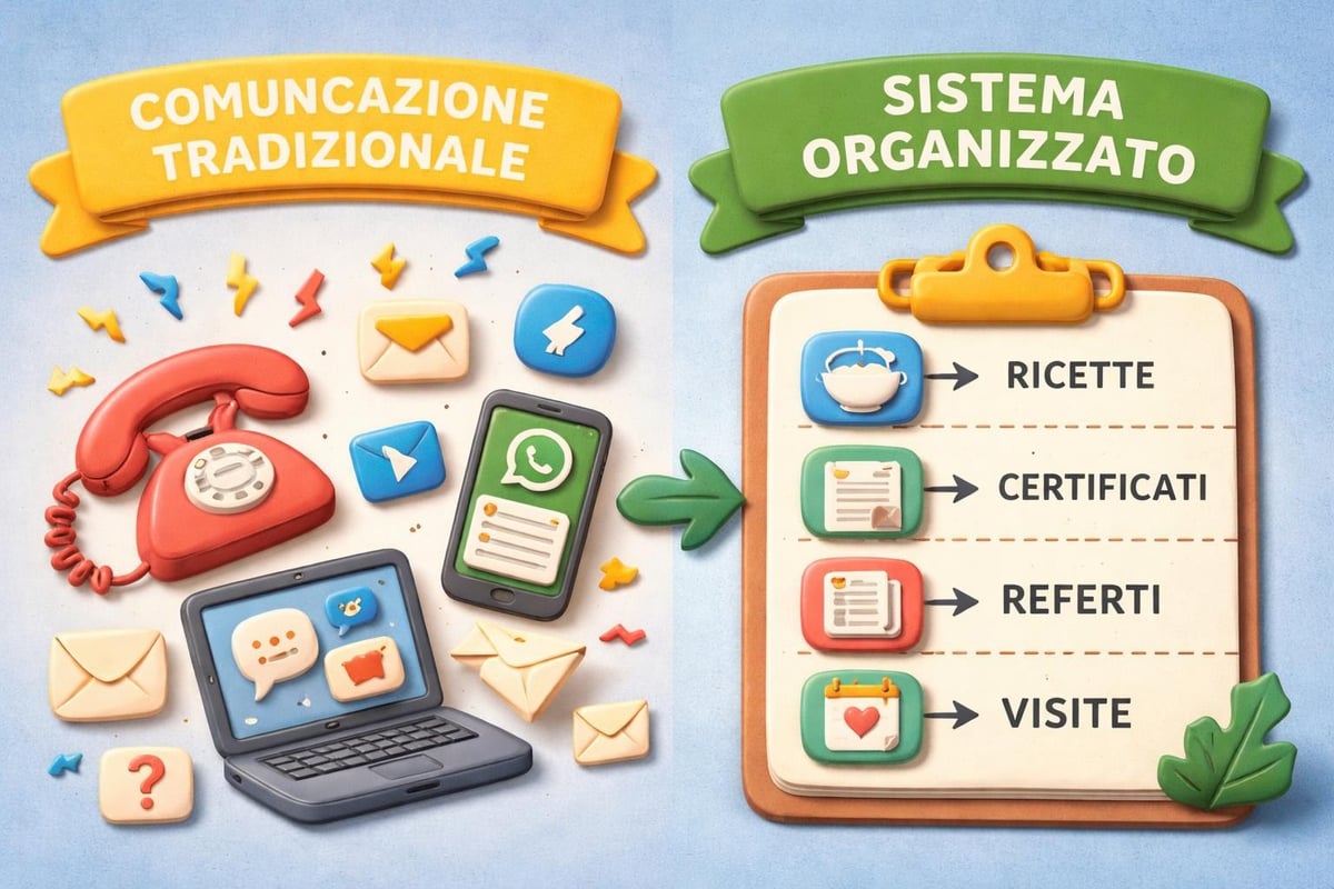 Flusso caotico comunicazioni medico paziente