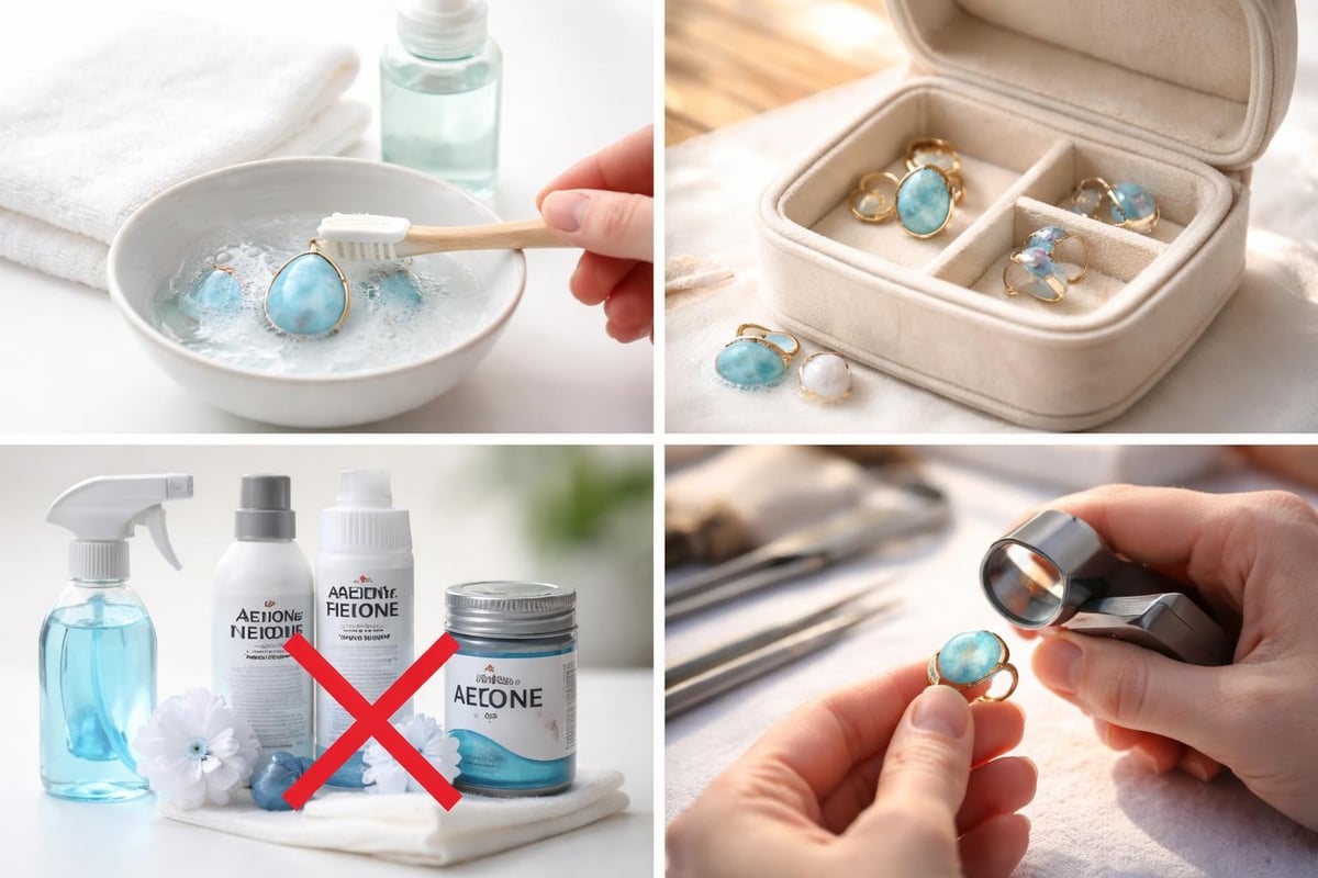 Larimar bracelet care