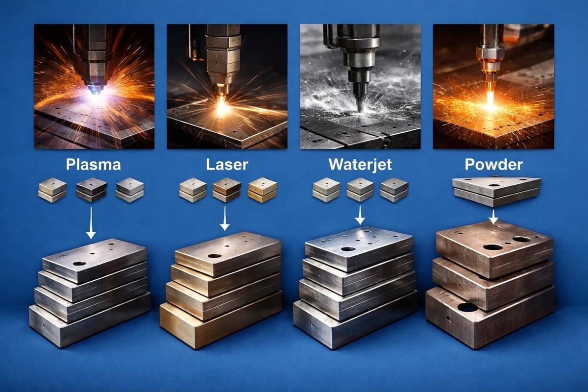 Metal cutting technologies comparison