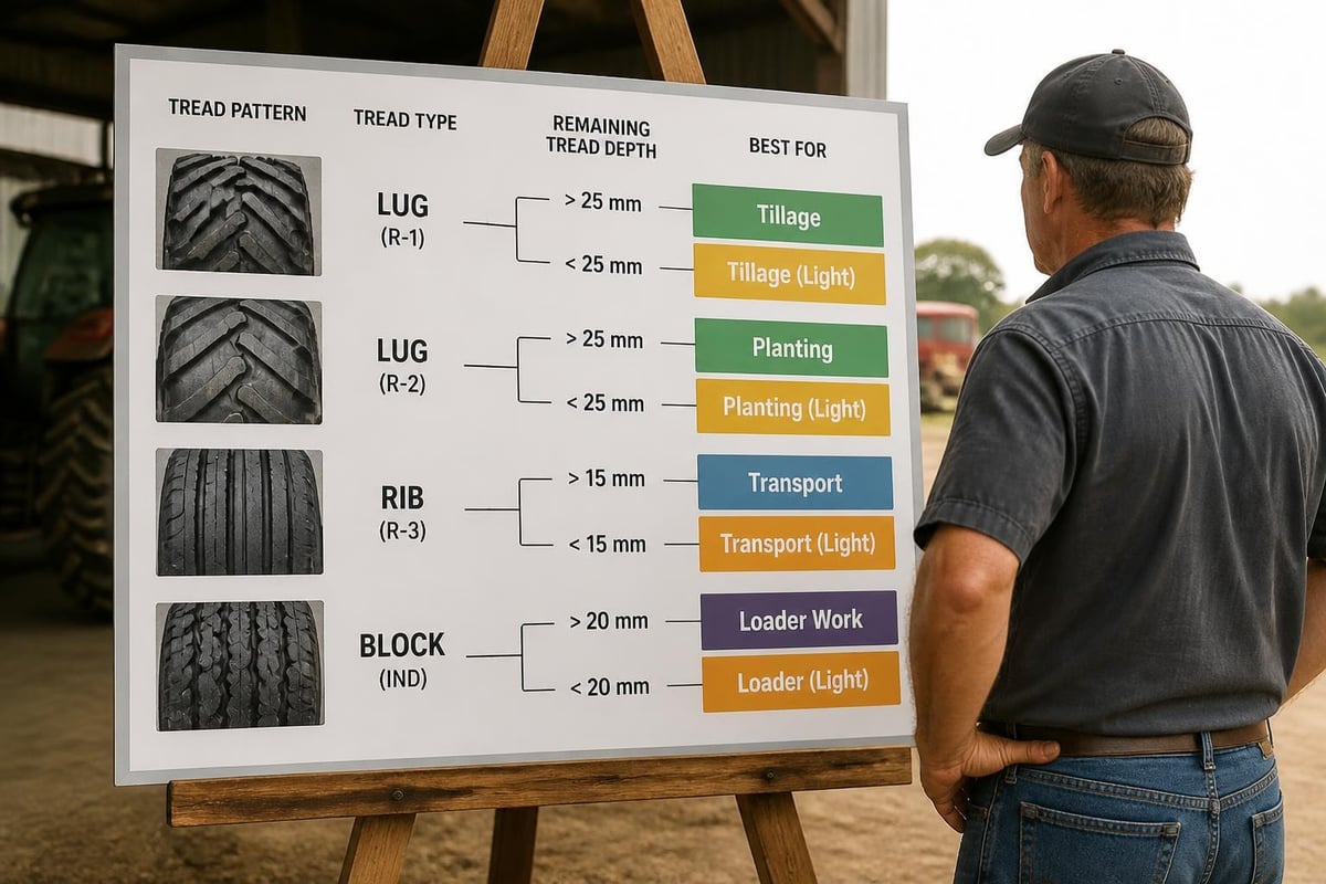Agricultural tire application matching