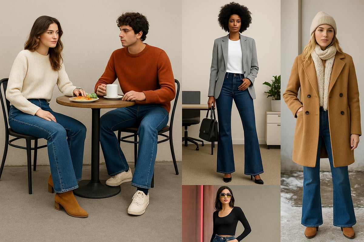 How to Style Retro Flare Jeans for Every Occasion