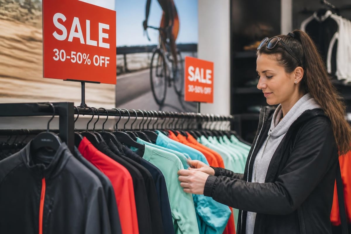 Cycling apparel seasonal sale calendar
