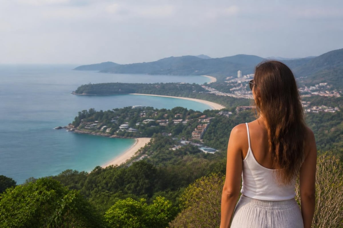 Phuket beach zones map