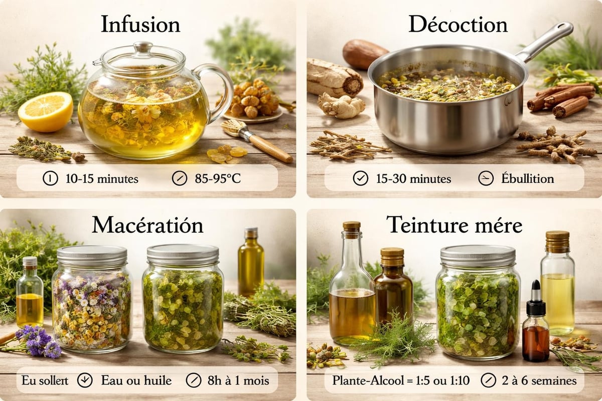 Modes de préparation des plantes médicinales