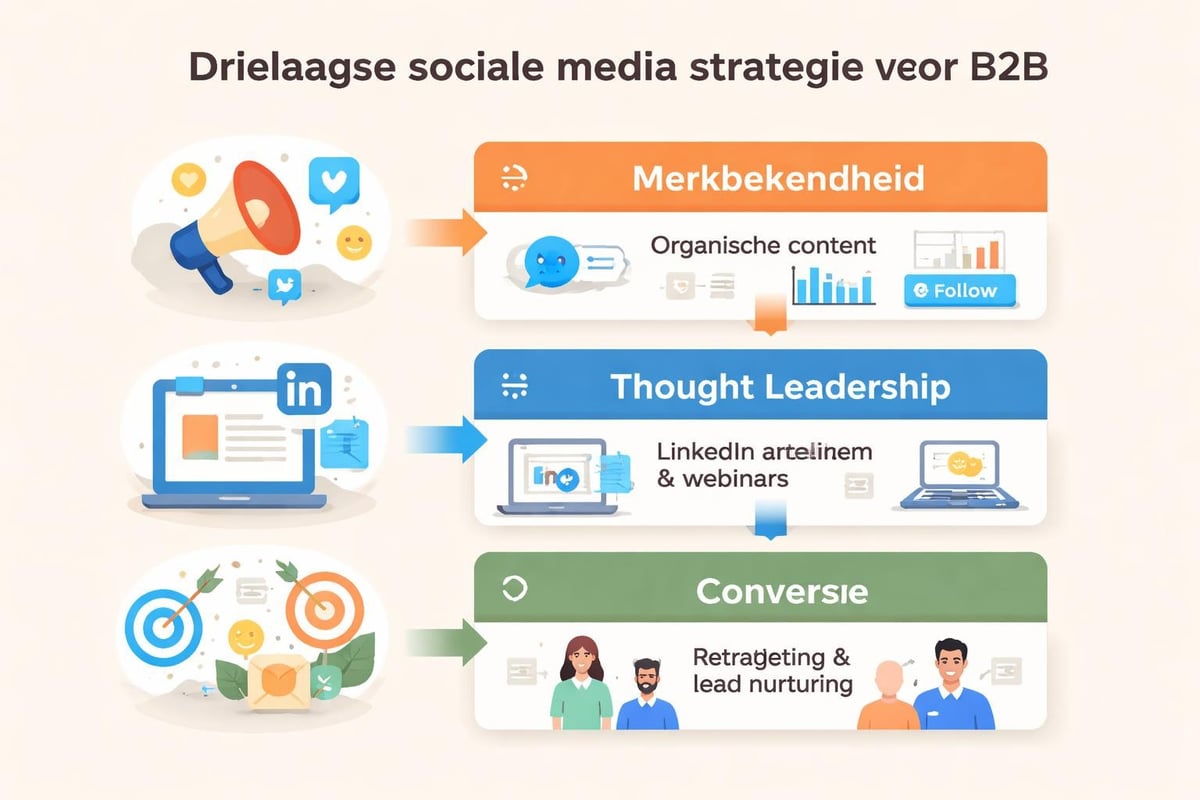 B2B sociale media funnel
