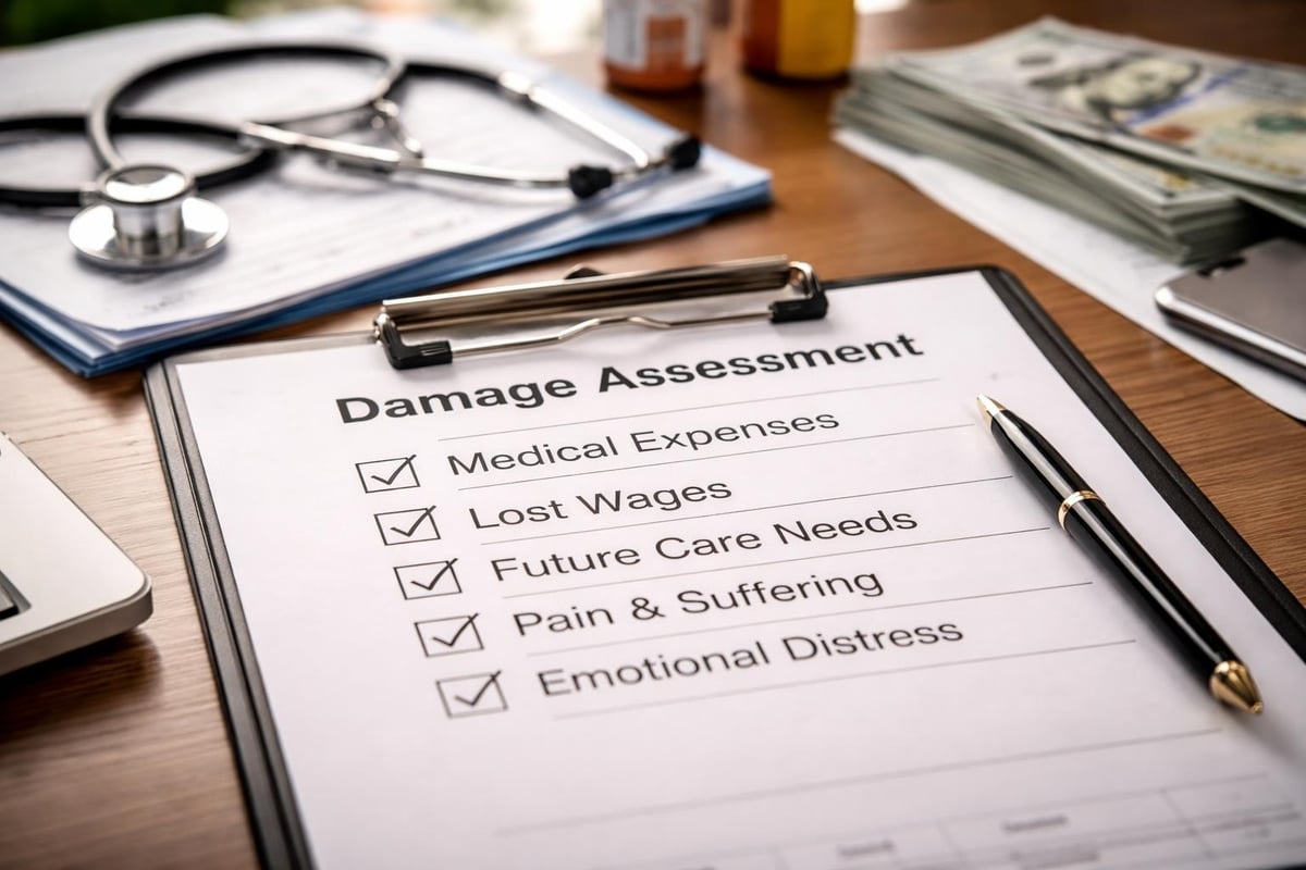 Damage calculation components