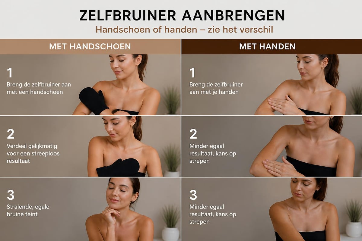 Applying self-tanner evenly
