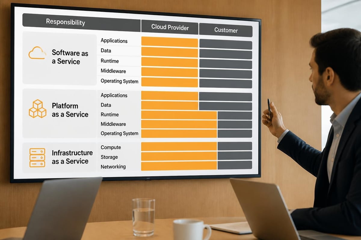 Cloud service models comparison