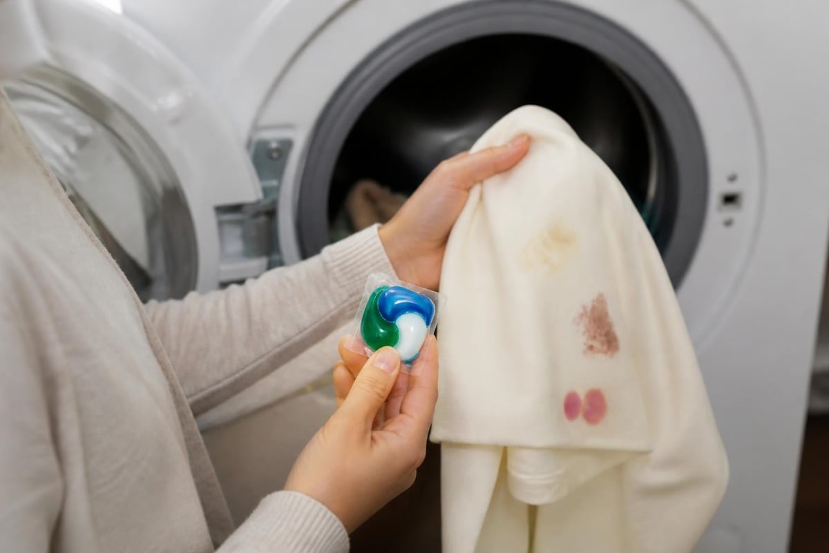 Enzyme action in laundry capsules