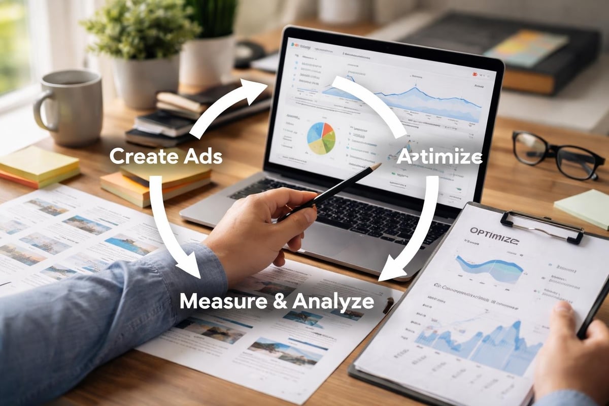 PPC ad testing process
