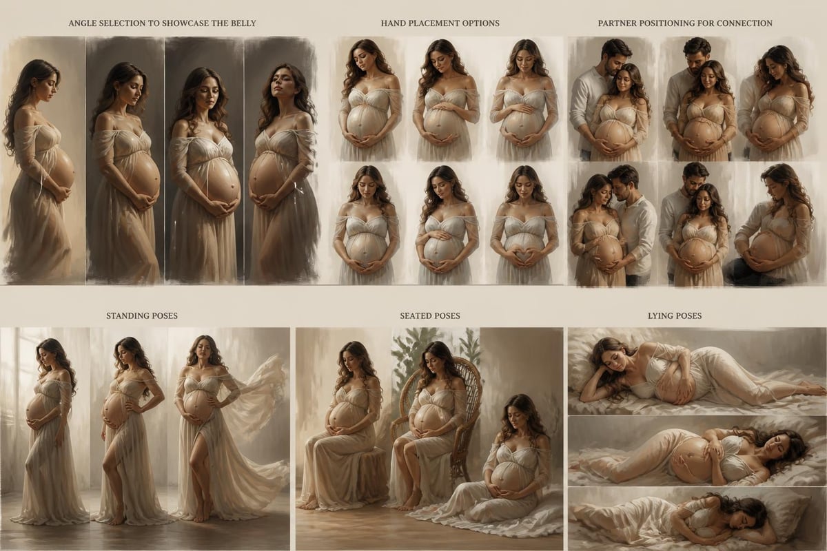 Maternity portrait posing techniques