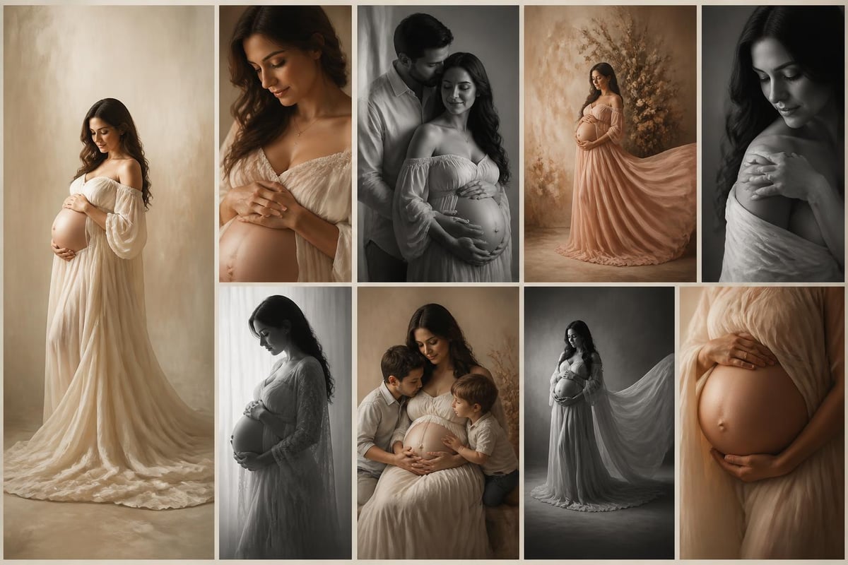 Creating cohesive maternity portrait collections