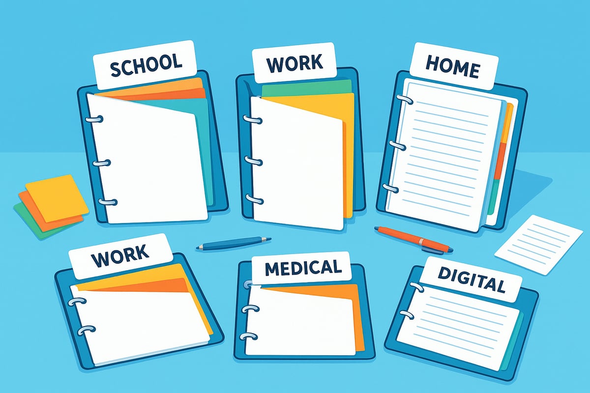 Types of Binder Organization Systems for Every Need