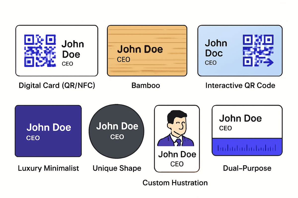 7 Innovative CEO Business Card Ideas for 2025 Success