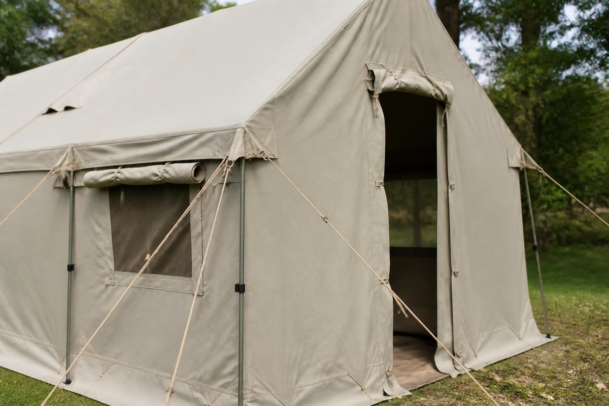 Tent stress reinforcement zones
