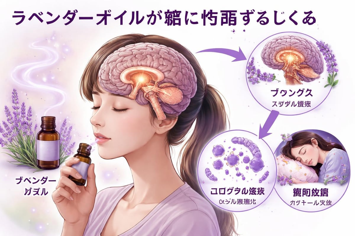 ラベンダーオイルの睡眠改善メカニズム