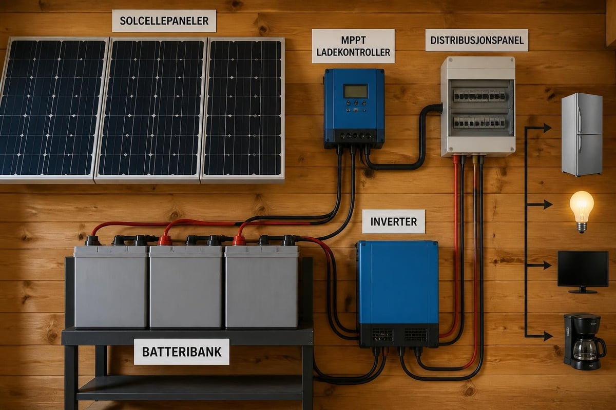 Komponenter i solcellesystem