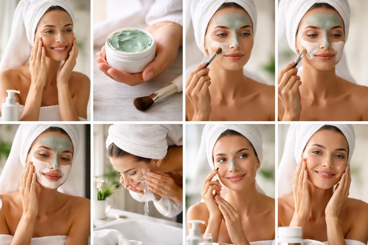 Combination skin masking routine