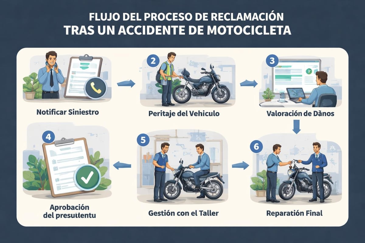 Proceso reclamación seguro moto
