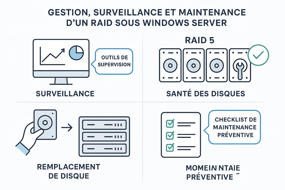 Gestion, surveillance et maintenance d’un RAID sous Windows Server