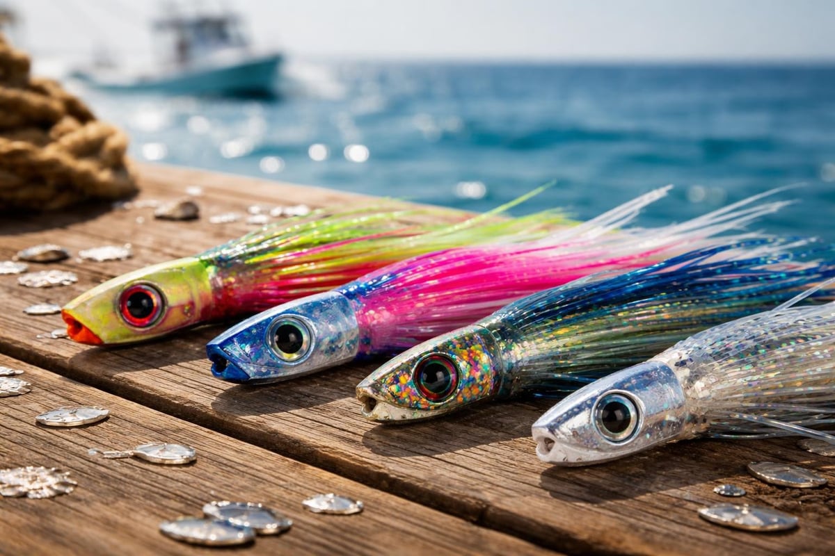 Mahi lure color patterns