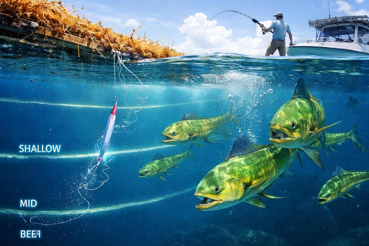 Jigging techniques for mahi