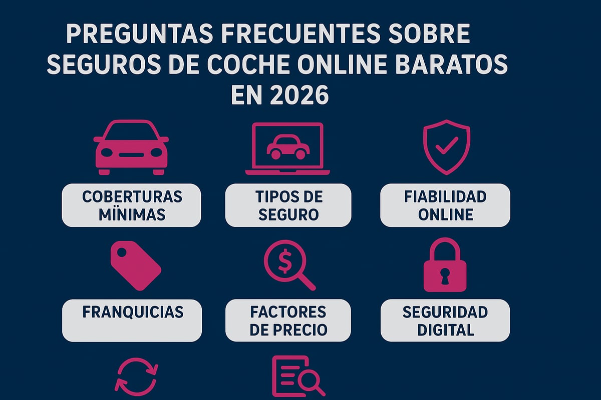 Preguntas Frecuentes sobre Seguros de Coche Online Baratos 2026