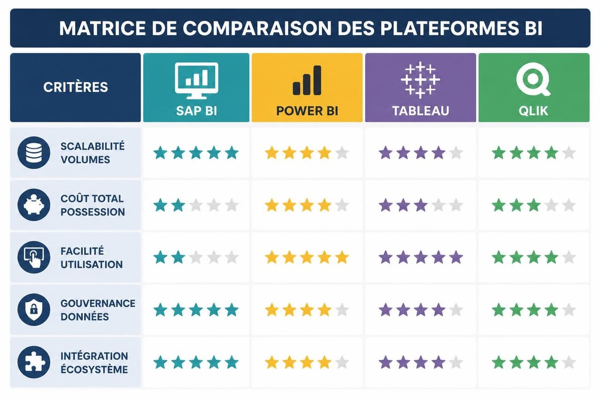 Comparaison plateformes BI