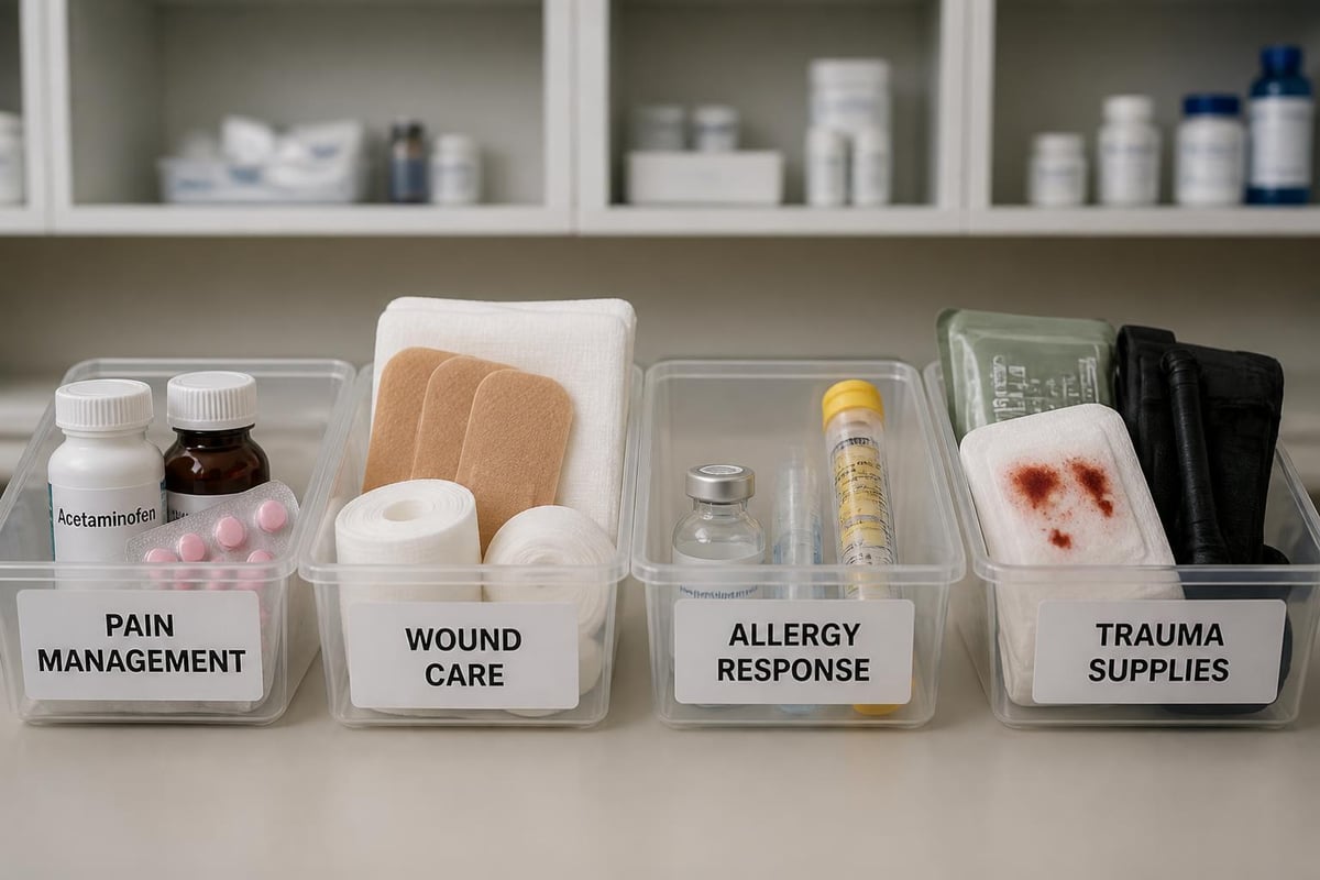 First aid medication categories