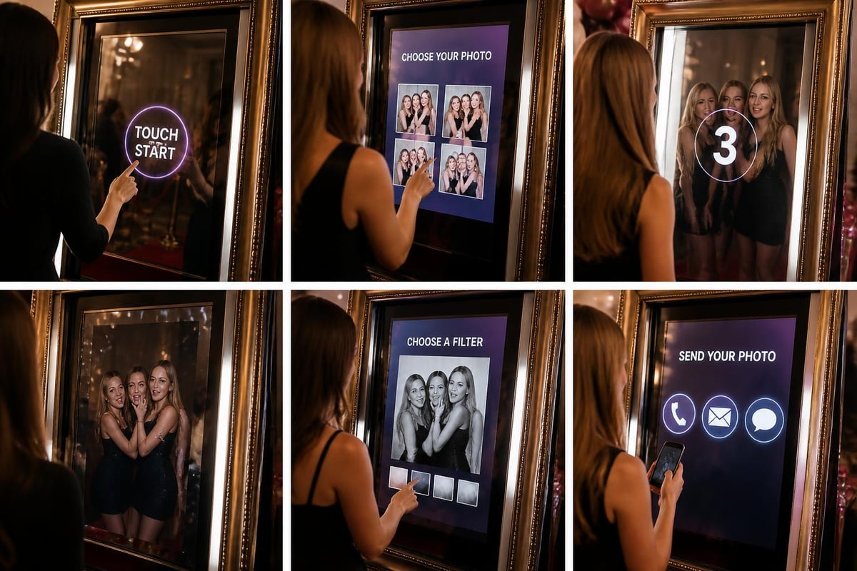 Mirror booth user experience flow