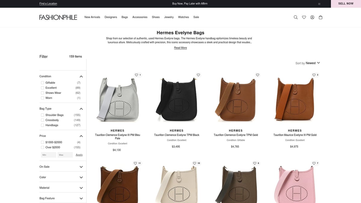 7 Hermes Bag Crossbody Styles to Elevate Your Look in 2026 - Hermes Evelyne Bag