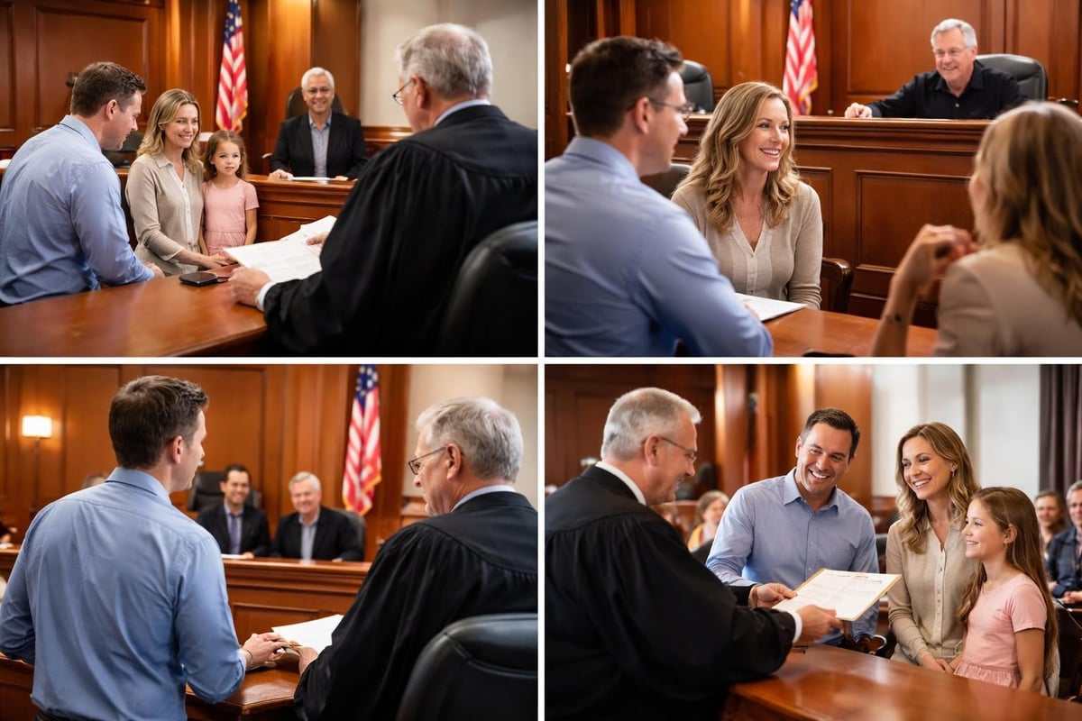 Step parent adoption court hearing process