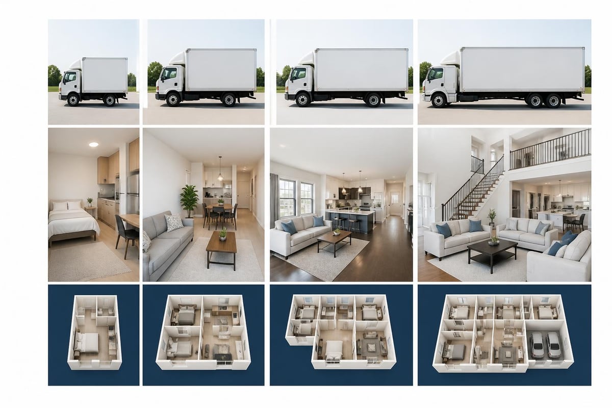 Moving truck size comparison chart