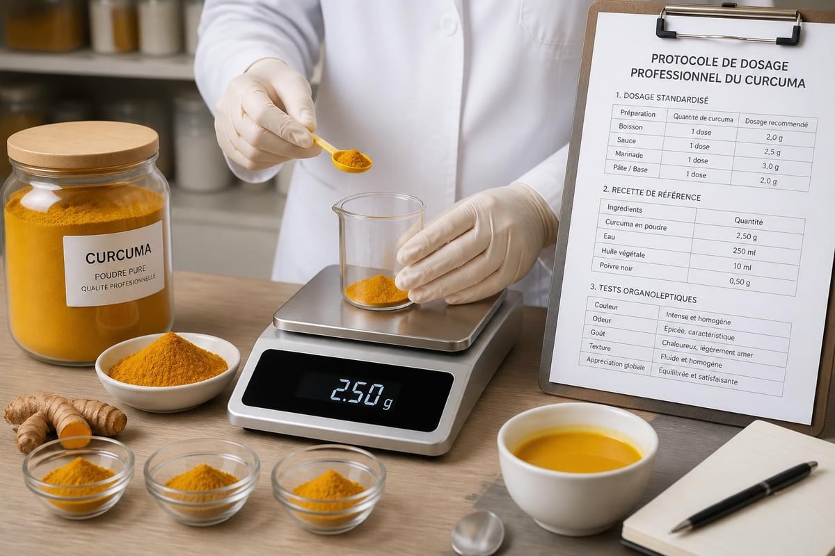 Dosage curcuma professionnel