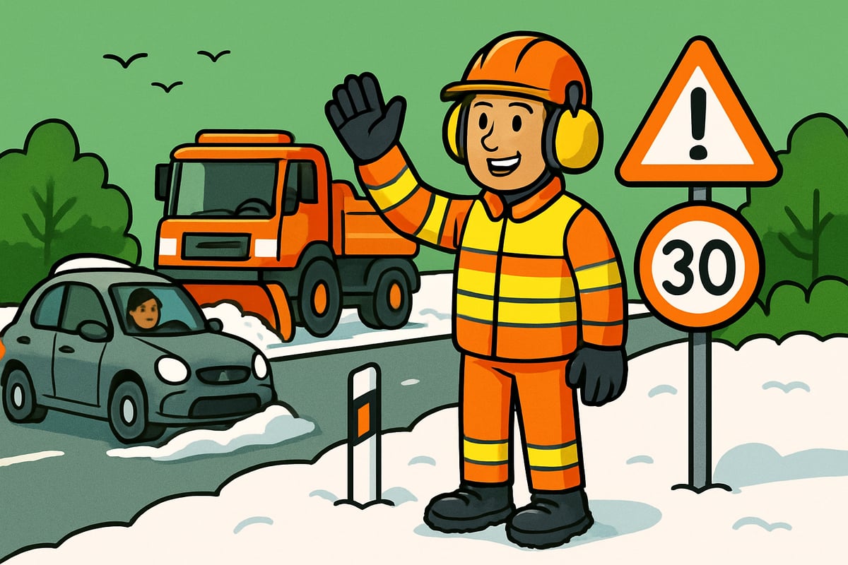 Säkerhet vid Arbete På Väg Snöröjning