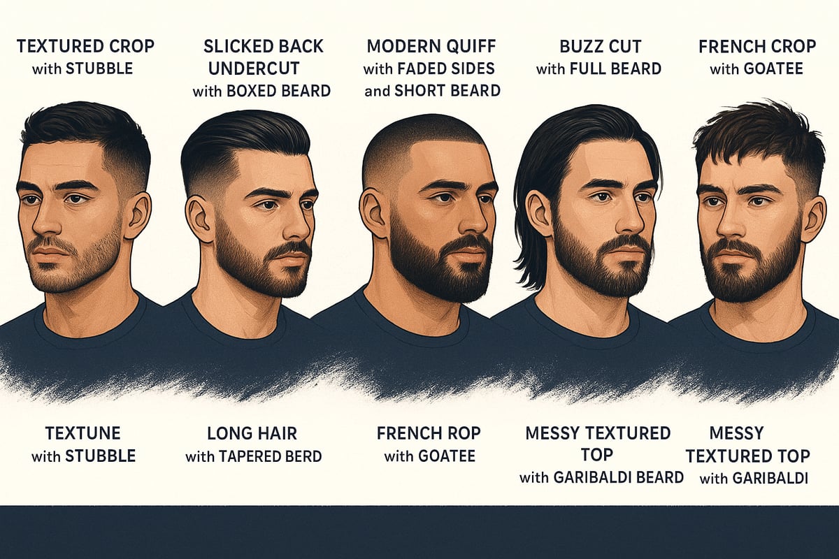 7 Essential Hair and Beard Styles for a Fresh Look in 2025
